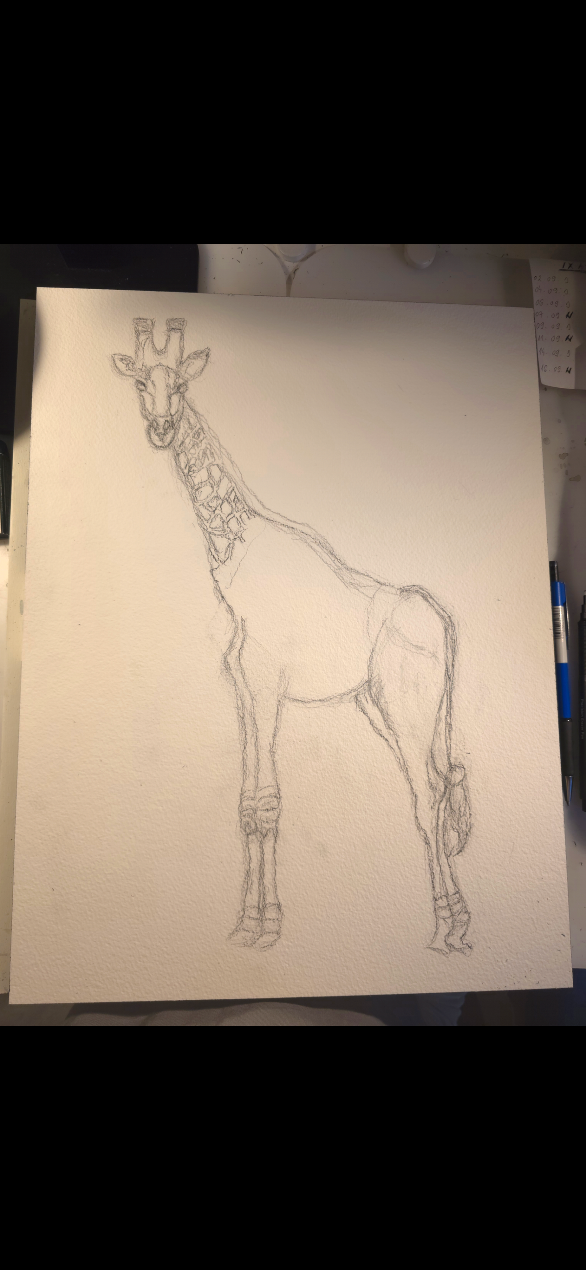 "Giraffe" - an original mixed-media painting