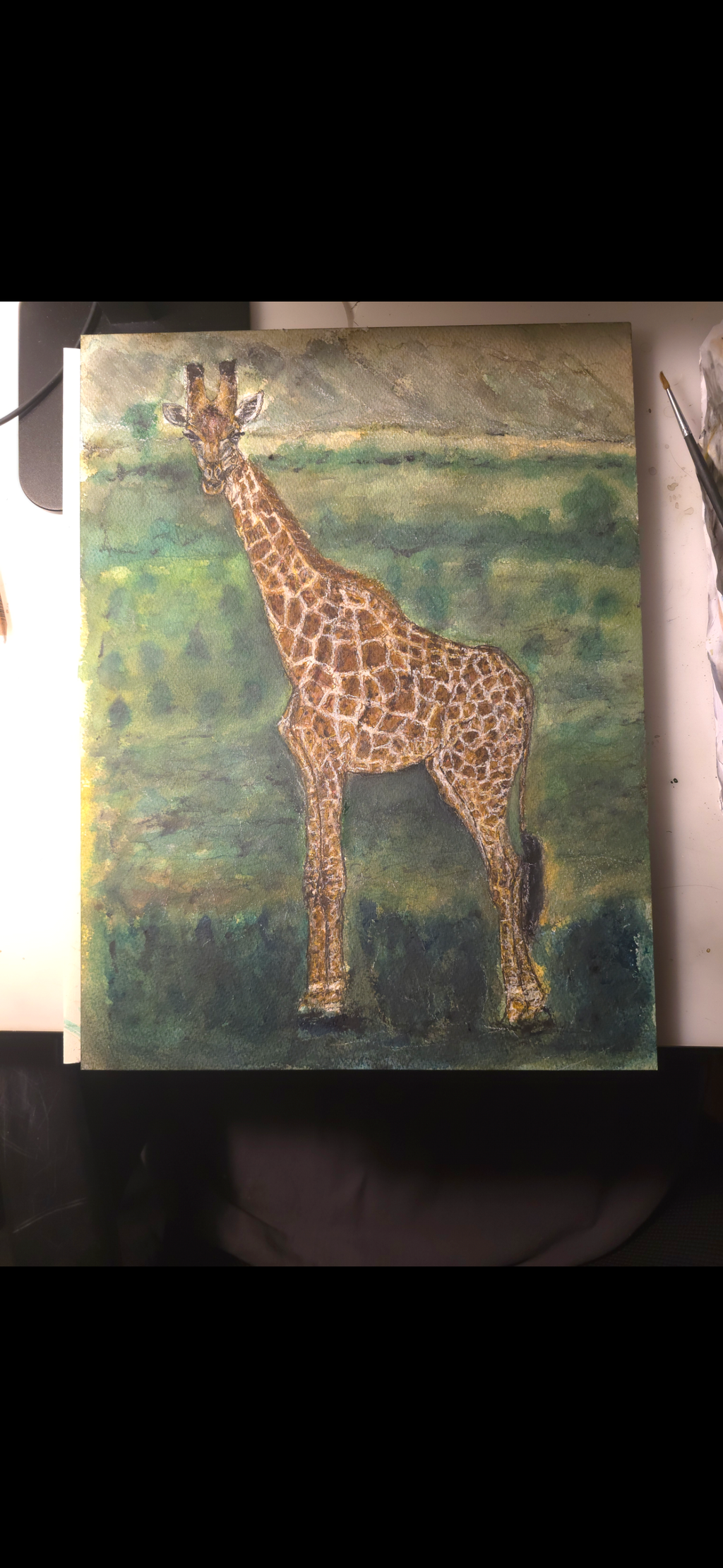 "Giraffe" - an original mixed-media painting