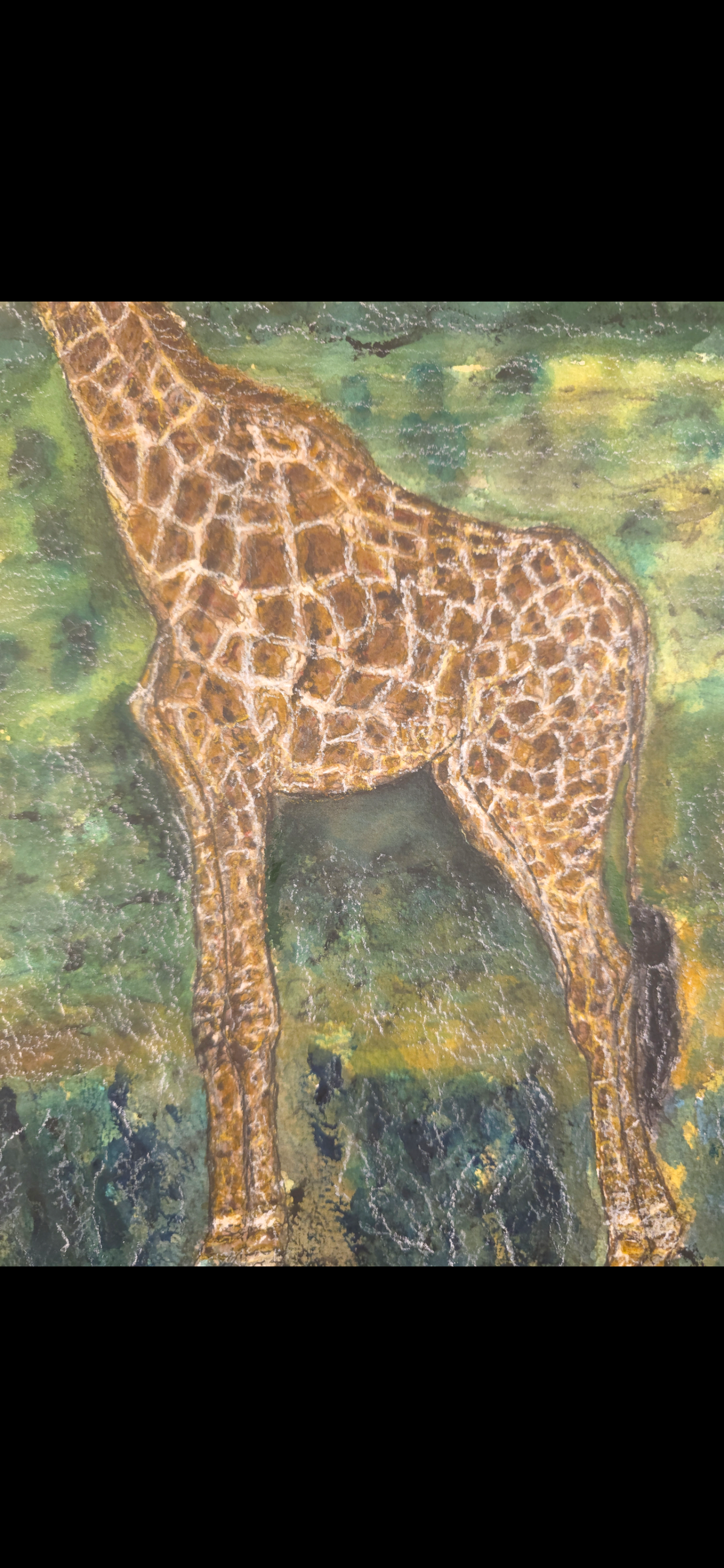 "Giraffe" - an original mixed-media painting